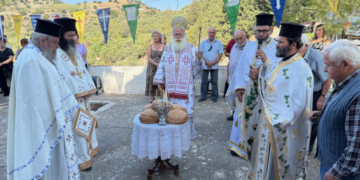 Με αρχιερατική Θεία Λειτουργία πανηγύρισε ο Ιερός Ναός του Τιμίου Προδρόμου της Ενορίας Κάτω Σύμης Βιάννου