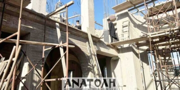 Επανέναρξη των εργασιών στο ναό  των Αγ. Κωνσταντίνου και Ελένης στο Σταυρό