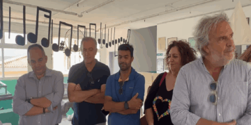 Επίσκεψη στο 3ο Δημοτικό Σχολείο Σητείας όπου βρίσκεται σε εξέλιξη έργο αναβάθμισης των κτιριακών του υποδομών ενταγμένο στο πρόγραμμα «Μαριέττα Γιαννάκου»