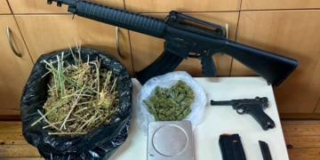 Κατασχέθηκαν Δενδρύλλια και Ποσότητα Κάνναβης, Πιστόλι και Καραμπίνα