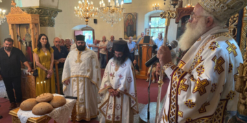 Mε Αρχιερατική Θεία Λειτουργία πανηγύρισε ο Ιερός Ενοριακός Ναός της Αγίας Ζώνης στους Μύθους Ιεράπετρας