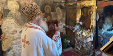 Με Αρχιερατική Θεία Λειτουργία πανηγύρισε ο Ιερός Ναός της Παναγίας των Λιθινών Σητείας
