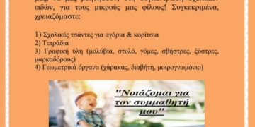 “Νοιάζομαι για τον συμμαθητή μου”: Μια δράση από το Κοινωνικό Παντοπωλείο του Δήμου Σητείας, όπου υλοποιείται για 9η συνεχόμενη χρονιά