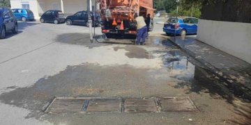 Eργασίες καθαρισμού των φρεατίων όμβριων υδάτων
