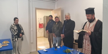 Αγιασμός στο πλήρως αναβαθμισμένο ΚΕΠ του Δήμου Οροπεδίου Λασιθίου