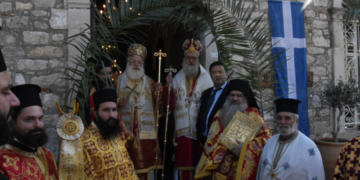 Ο Σεβ. Μητροπολίτης Ιεραπύτνης και Σητείας κ. Κύριλλος στην πανήγυρη της εορτής των Αγίων Δέκα στη Μεσσαρά
