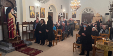 Ο Αρχιερατικός Εσπερινός της εορτής της μνήμης του Αγίου Στεφάνου στον φερώνυμο Ιερό Ενοριακό Ναό της Συκιάς Σητείας