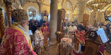 Αρχιερατική Θεία Λειτουργία στον πανηγυρίζοντα Ιερό Ενοριακό Ναό Αγίου Στεφάνου της ομώνυμης Κοινότητας του Δήμου Ιεράπετρας