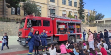 Πυροσβεστική στο 1ο Γυμνάσιο Αγ. Νικολάου