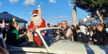 Η υποδοχή του Αη Βασίλη στον Άγιο Νικόλαο