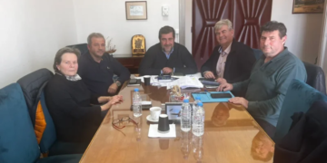 Συνάντηση εργασίας του Αντιπεριφερειάρχη Λασιθίου Γιάννη Ανδρουλάκη για τα έργα υποδομής στο Καλό Χωριό