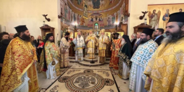 Ο Σεβ. Μητροπολίτης Ιεραπύτνης και Σητείας κ. Κύριλλος στην πανήγυρη της εορτής του Οσίου Νικηφόρου του Λεπρού στο Σηρικάρι Κισάμου