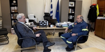 Συνάντηση του Δημάρχου Ηρακλείου με τον νέο Συντονιστή Επιχειρήσεων Βορείου, Νοτίου Αιγαίου και Κρήτης