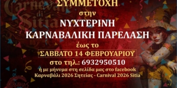 Δηλώστε συμμετοχή στην νυχτερινή καρναβαλική παρέλαση της Σητείας