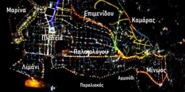 Ο νυχτερινός Άγιος Νικόλαος από… ψηλά