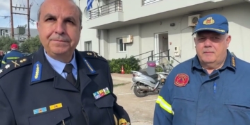 Επίσκεψη του νέου Συντονιστή Διοικητή Πυροσβεστικών Υπηρεσιών Αιγαίου στον Άγιο Νικόλαο (ΒΙΝΤΕΟ)