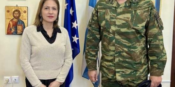 Συνάντηση της Γραμματέως Αποκεντρωμένης Διοίκησης Κρήτης με το νέο Διοικητή της 44ης Στρατιωτικής Διοίκησης ΤΑΛΩΣ