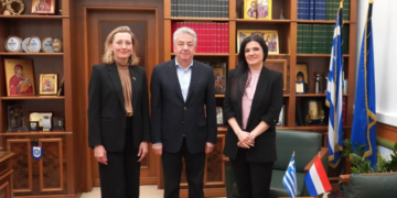 Η Πρέσβης της Ολλανδίας επισκέφθηκε τον Περιφερειάρχη Κρήτης