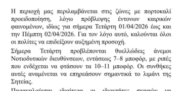 Ανακοίνωση Λιμενικού Ταμείου Σητείας για τα έντονα καιρικά φαινόμενα