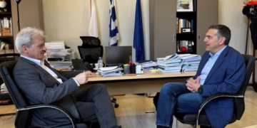Συνάντηση του Δημάρχου Ηρακλείου Αλέξη Καλοκαιρινού με τον πρώην Πρωθυπουργό Αλέξη Τσίπρα στη Λότζια