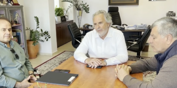 Σύσκεψη Δημάρχου Σητείας με τον Πρόεδρο Λ.Ταμείου Σητείας και τον Διευθύνων Σύμβουλο του Οργανισμού Ανάπτυξης Σητείας