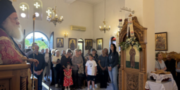Ο Αρχιερατικός Εσπερινός της εορτής του Οσίου Ιωάννου του Ρώσου στον φερώνυμο Ιερό Ναό της Ιεράπετρας