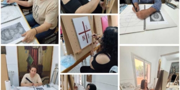 Το ΣΔΕ Αγίου Νικολάου σε μάθημα αγιογράφησης  στην Εκκλησία Μεταμορφώσεως Σωτήρα