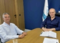 Συνάντηση Δημάρχου για τα έργα Μπραμιανών, Γρα Λυγιάς και Μύρτου