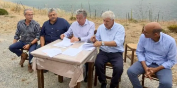 Υπογράφηκε προγραμματική σύμβαση μεταξύ Περιφέρειας Κρήτης και ΟΑΚ για τη Λιμνοδεξαμενή Ομαλού