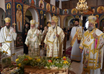 Ο Σεβ. Μητροπολίτης κ. Κύριλλος στα ονομαστήρια του Σεβ. Μητροπολίτου Αρκαλοχωρίου, Καστελλίου και Βιάννου κ. Ανδρέου