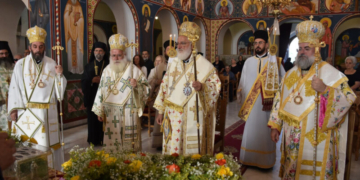 Ο Σεβ. Μητροπολίτης κ. Κύριλλος στα ονομαστήρια του Σεβ. Μητροπολίτου Αρκαλοχωρίου, Καστελλίου και Βιάννου κ. Ανδρέου
