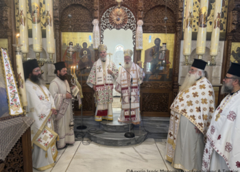 Αρχιερατικό Συλλείτουργο στον Ιερό Μητροπολιτικό Ναό Αγίου Γεωργίου Ιεράπετρας κατά την εορτή της Αγίας Παρασκευή