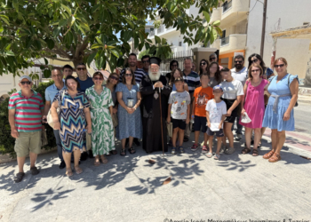 Στελέχη του Κέντρου Νεότητας της Ενορίας Κοιμήσεως της Θεοτόκου Κορίνθου υποδέχθηκε ο Σεβ. Μητροπολίτης Ιεραπύντης και Σητείας