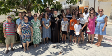 Στελέχη του Κέντρου Νεότητας της Ενορίας Κοιμήσεως της Θεοτόκου Κορίνθου υποδέχθηκε ο Σεβ. Μητροπολίτης Ιεραπύντης και Σητείας