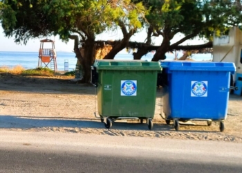 Δήμος Χερσονήσου: Τοποθετήθηκαν 18 νέοι κάδοι με σύστημα ανέπαφου ανοίγματος