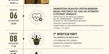 Πρόγραμμα εκδηλώσεων για το μήνα Αύγουστο του Πολιτιστικού Συλλόγου Φουρνής “Η Ευαγγελίστρια”