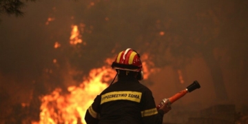 Υπό μερικό έλεγχο οι φωτιά στις Μάλλες Ιεράπετρας