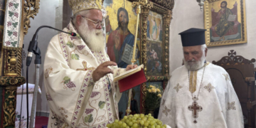 Με Αρχιερατική Θεία Λειτουργία πανηγύρισε ο Ιερός Ενοριακός Ναός Μεταμορφώσεως του Σωτήρος Μαλλών Ιεράπετρας