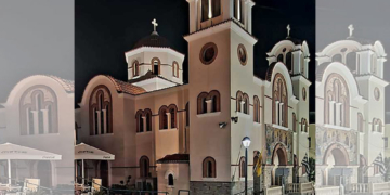 Ο φωταγωγημένος ναός της Αγίας Τριάδας