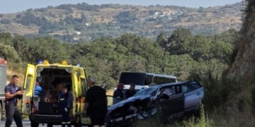 Σοβαρό τροχαίο με τραυματισμούς στον επαρχιακό δρόμο Ρεθύμνου – Αγίας Γαλήνης