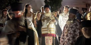 Ο Μέγας πανηγυρικός Αρχιερατικος Εσπερινός της εορτής του Γενεσίου της Θεοτόκου στον πανηγυρίζοντα Ιερό Ναό Παναγίας των Λιθινών Σητείας