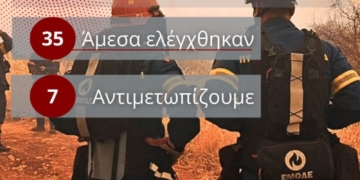 42 αγροτοδασικές πυρκαγιές το τελευταίο 24ωρο