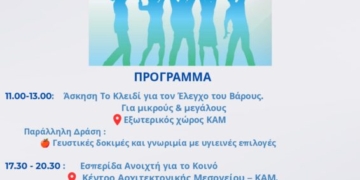 «Ας Μοιραστούμε το Βάρος»: Δράσεις ενημέρωσης και ευαισθητοποίησης για την παχυσαρκία στα Χανιά