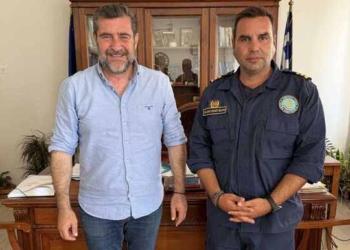 Συνάντηση Αντιπεριφερειάρχη Λασιθίου  με το νέο Διοικητή του Λιμεναρχείου Σητείας