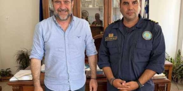 Συνάντηση Αντιπεριφερειάρχη Λασιθίου  με το νέο Διοικητή του Λιμεναρχείου Σητείας