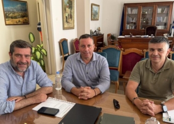 Συνάντηση εργασίας του Αντιπεριφερειάρχη Λασιθίου με τον Δήμαρχο Αγίου Νικολάου
