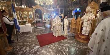 Αρχιερατική Θεία Λειτουργία και Μνημόσυνο για τα θύματα της Μικρασιατικής καταστροφής στον Ιερό Ναό Παναγίας Ελεούσας Ιεράπετρας