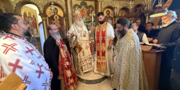 Αρχιερατική Θεία Λειτουργία καί χειροτονία Πρεσβυτέρου στον πανηγυρίζον Επισκοπικό παρεκκλήσιο του Οσίου Ιωάννου του Ερημίτου Ιεράπετρας