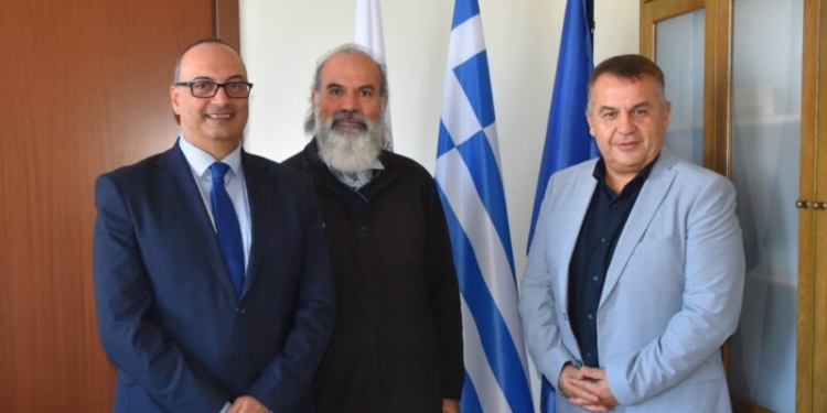 Επίσκεψη εκπροσώπων της Πατριαρχικής Ανώτατης Εκκλησιαστικής Ακαδημίας Κρήτης στον Πρύτανη του ΕΛΜΕΠΑ