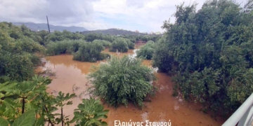 «Τρέχει» νερό ο Ξεροπόταμος! Άλλαξε όψη ο Γαργαδόρος!  Λίμνη ο ελαιώνας! (βίντεο)